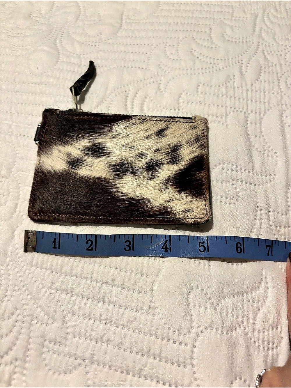 Hair on cowhide Leather-Style Wallet